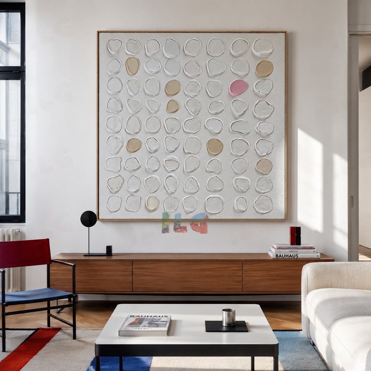 Soft Pebble Order – Abstract Textured Wall Art
