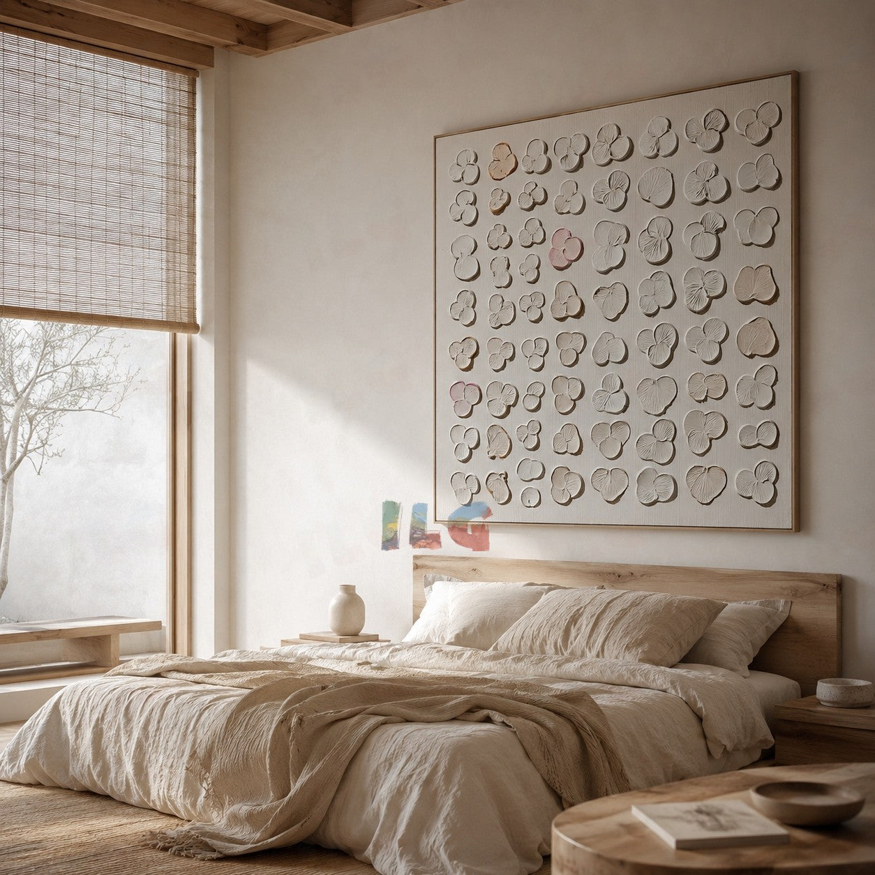 Soft Pebble Order – Abstract Textured Wall Art