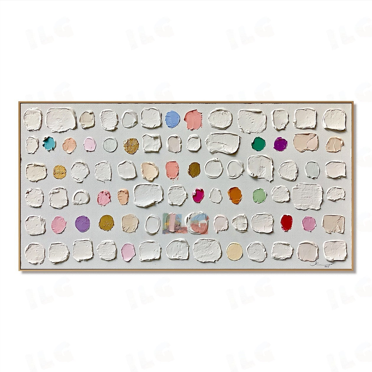 Whispered Color Tiles – Abstract Textured Wall Art