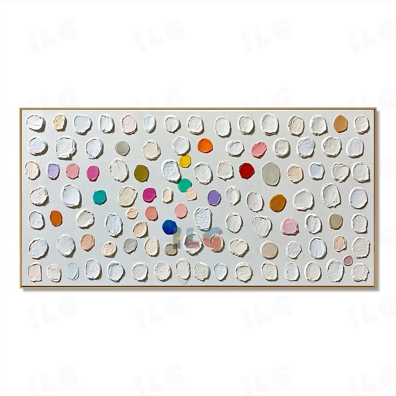 Luminous Pebble Cadence – Abstract Textured Wall Art