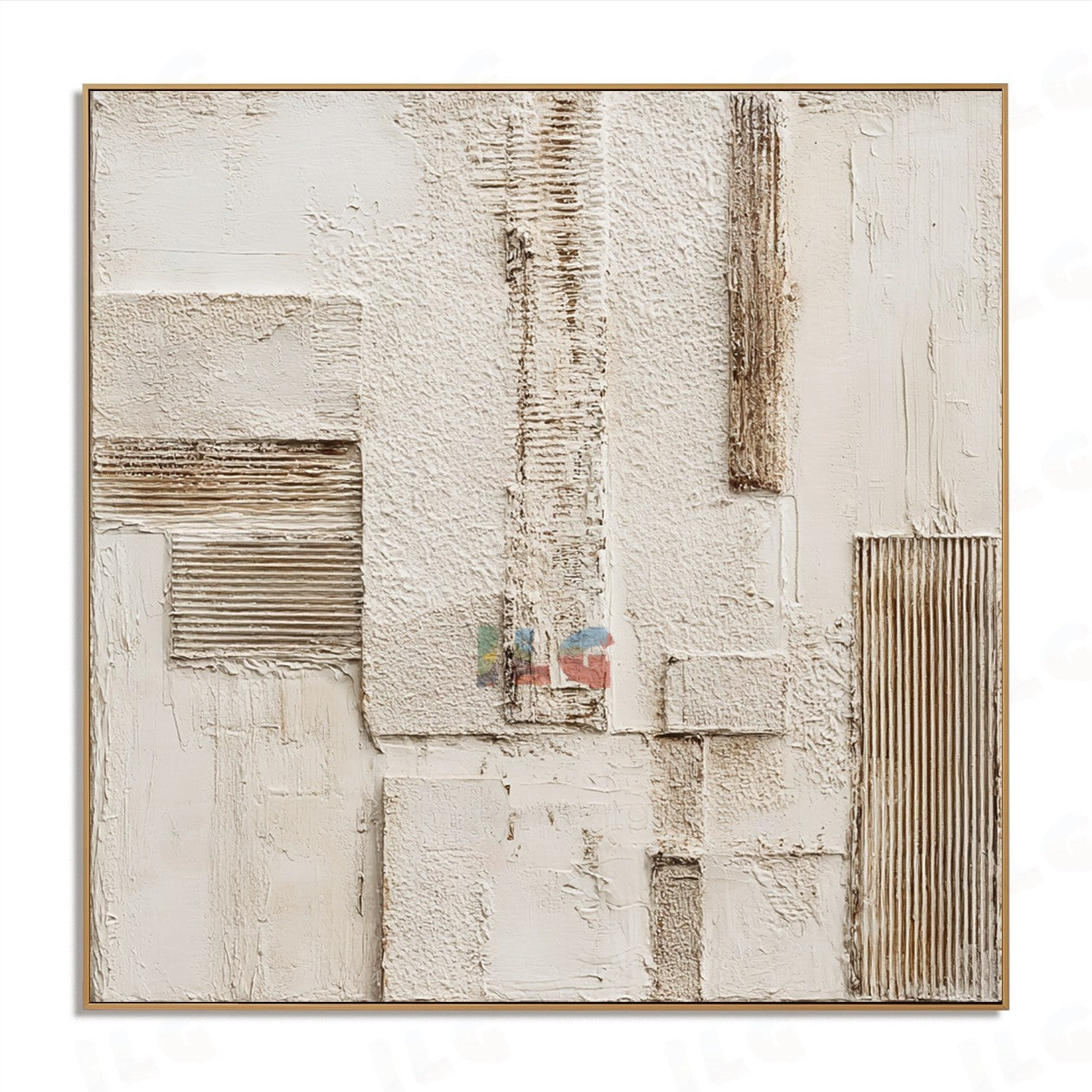 Sandwashed Relief Lines – Abstract Textured Wall Art