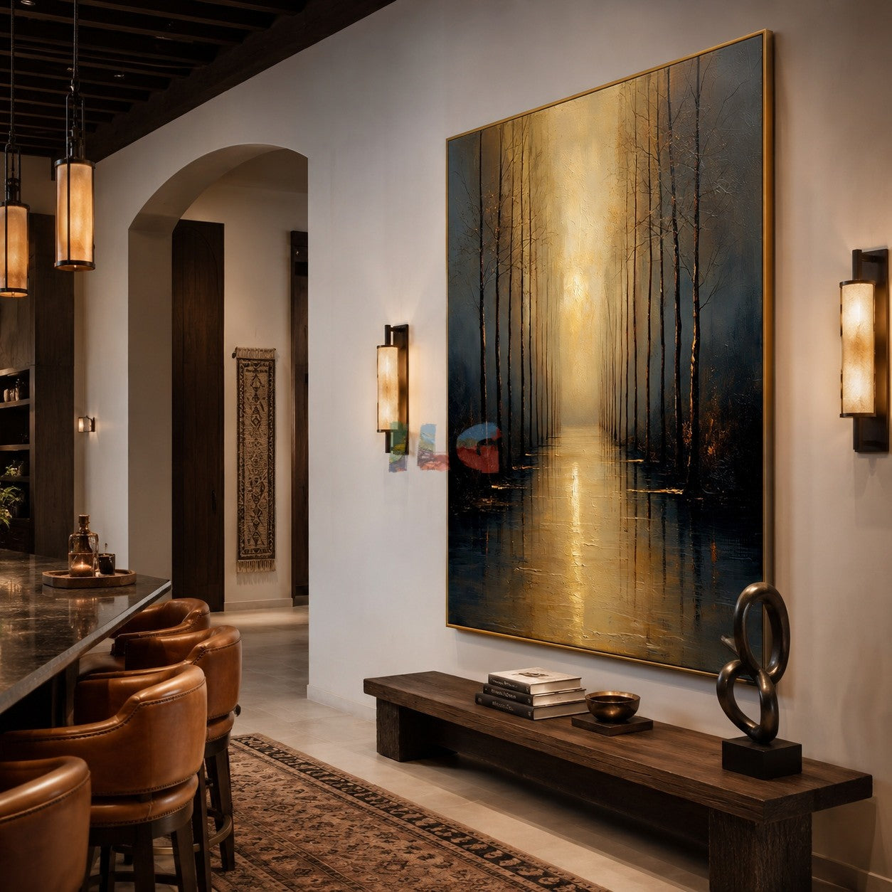 Luminous Stillwater Grove – Landscape Wall Art