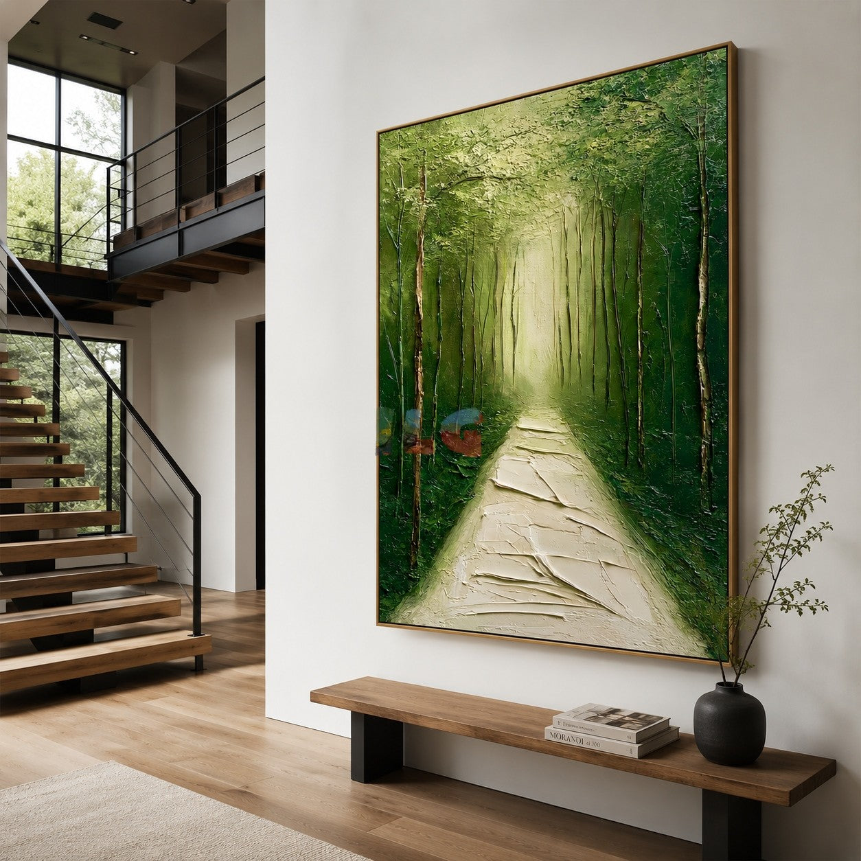 Verdant Forest Path – Landscape Wall Art