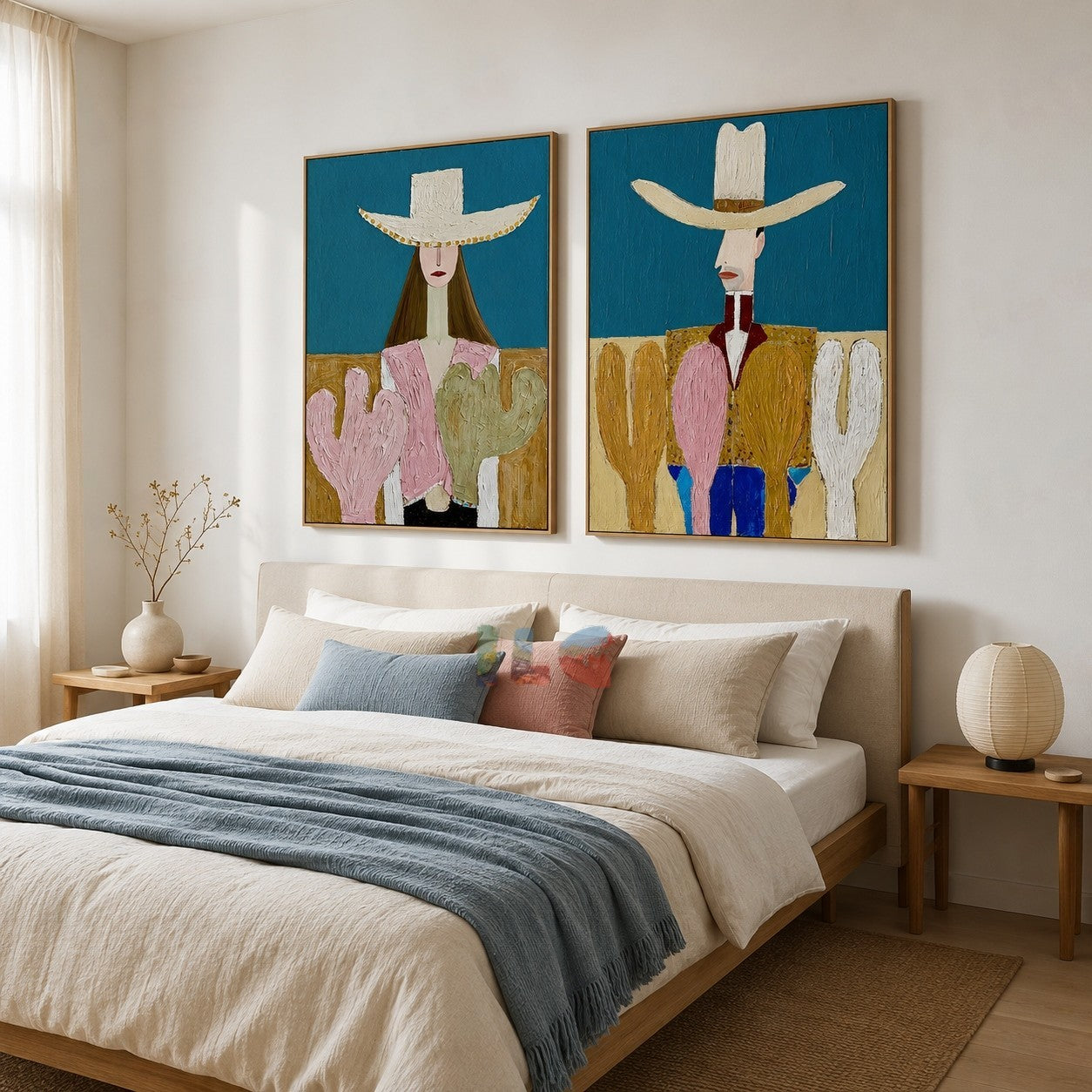 Desert Riders – Abstract Portrait Wall Art Set
