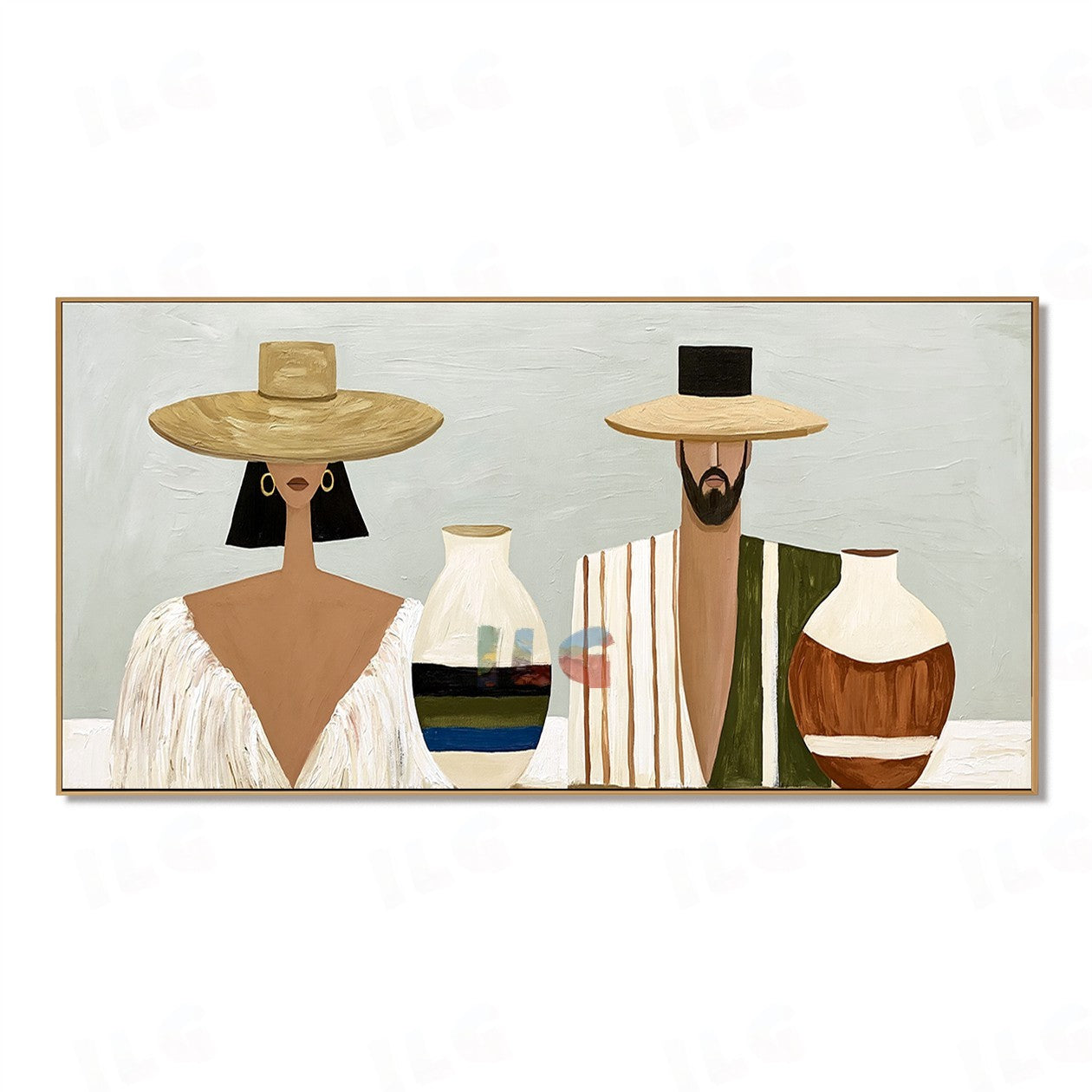 Quiet Ritual – Abstract Figurative Wall Art