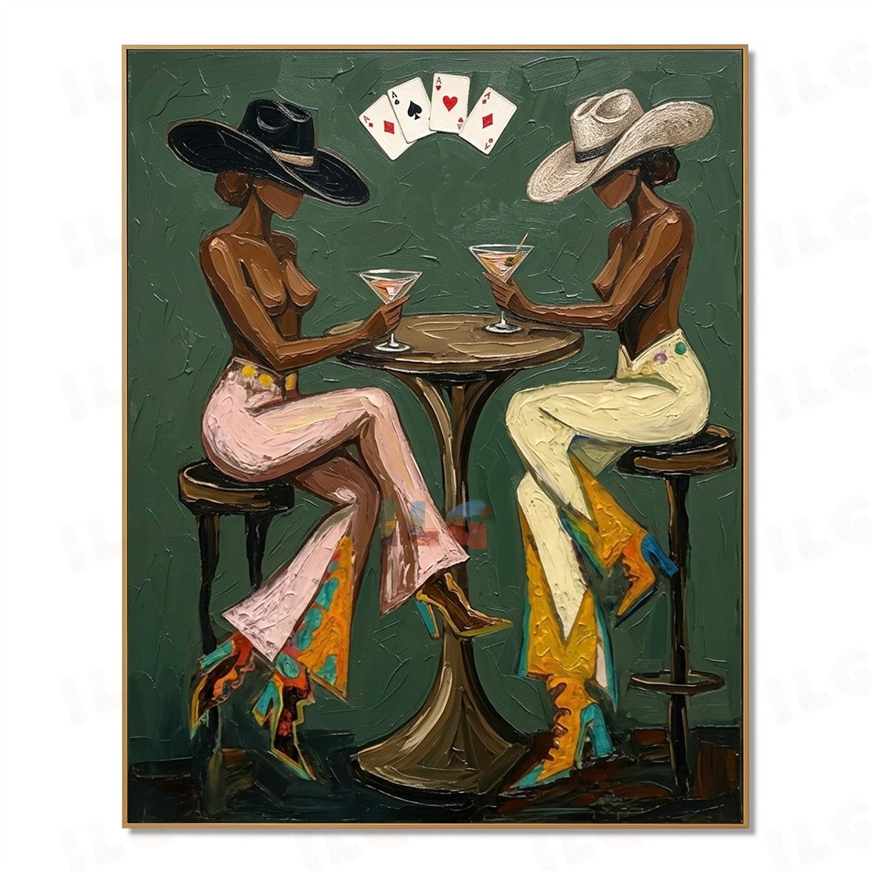 Midnight Cocktail Society – Modern Figurative Wall Art