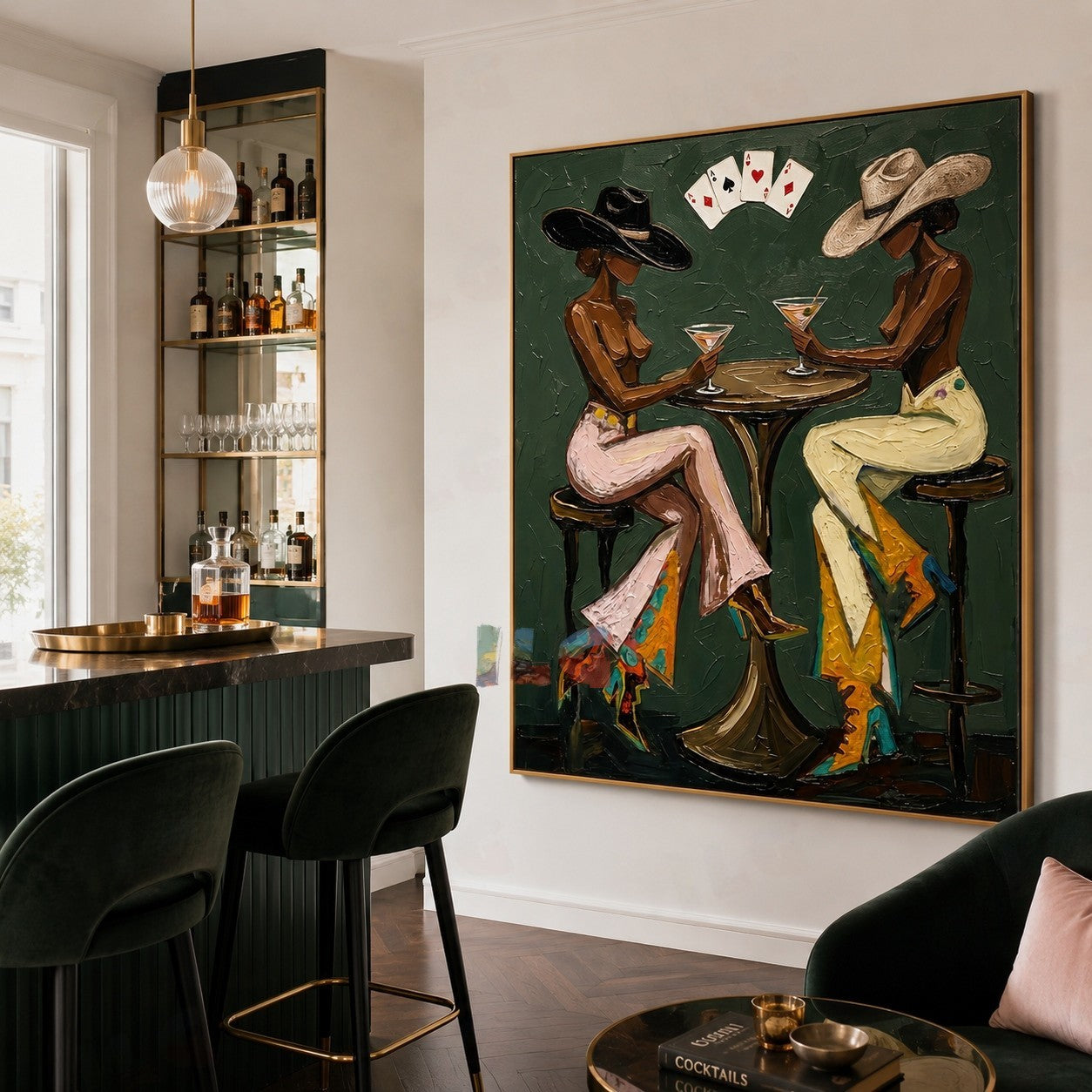 Midnight Cocktail Society – Modern Figurative Wall Art