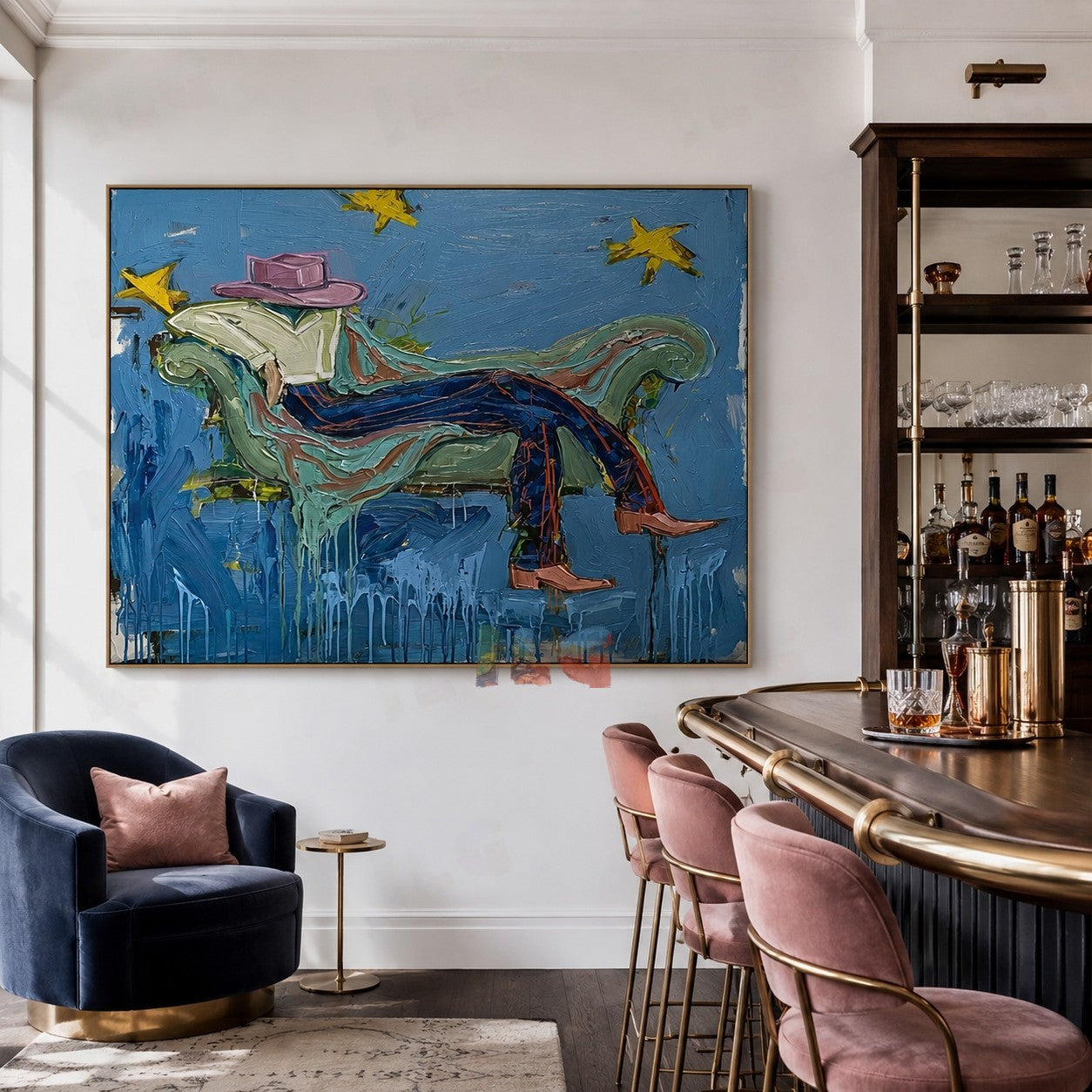 Skybound Reverie – Abstract Fashion Figurative Wall Art