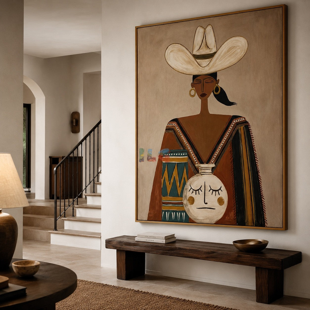 Desert Folk Muse – Contemporary Figure Wall Art