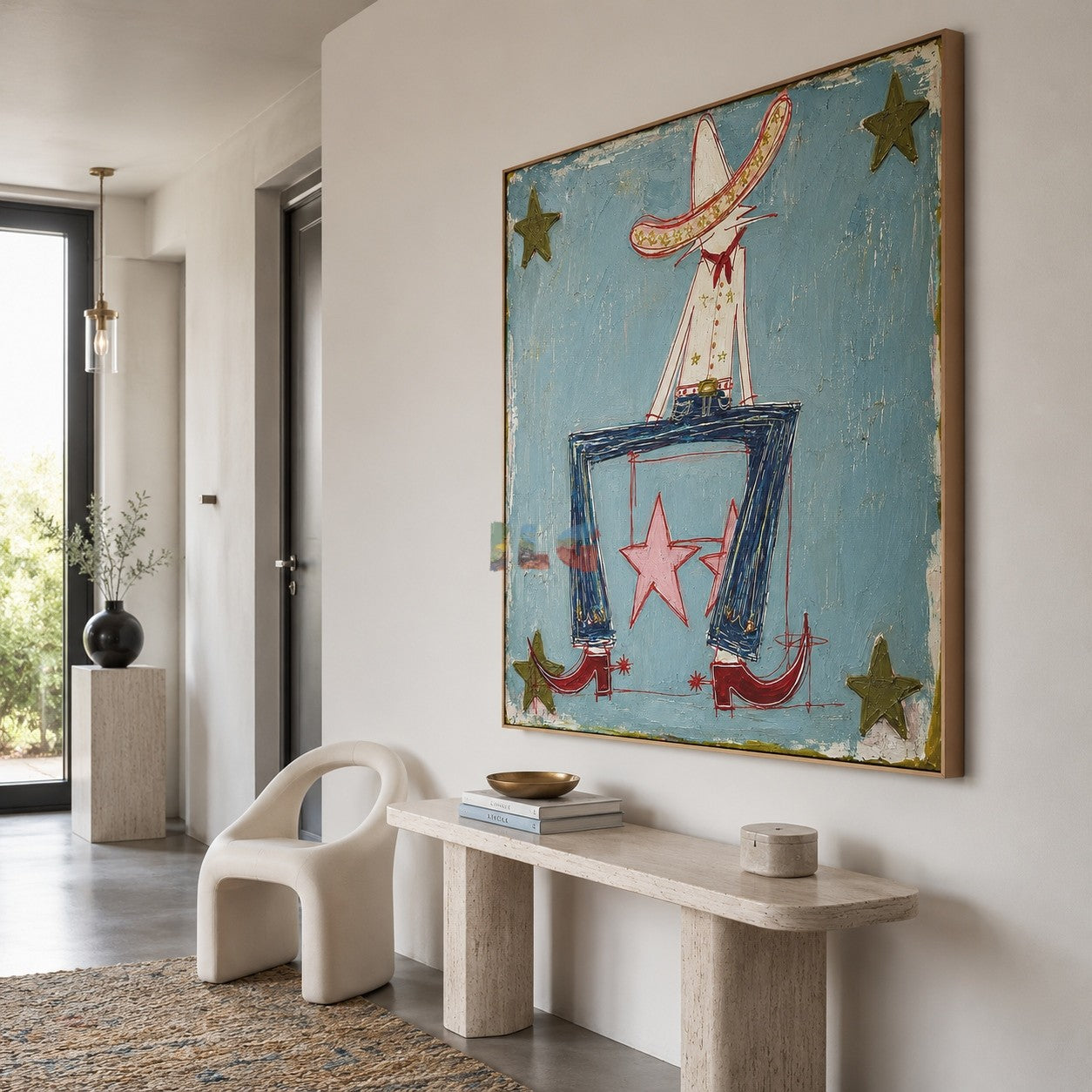 Star Boots Rider – Contemporary Western Figure Wall Art