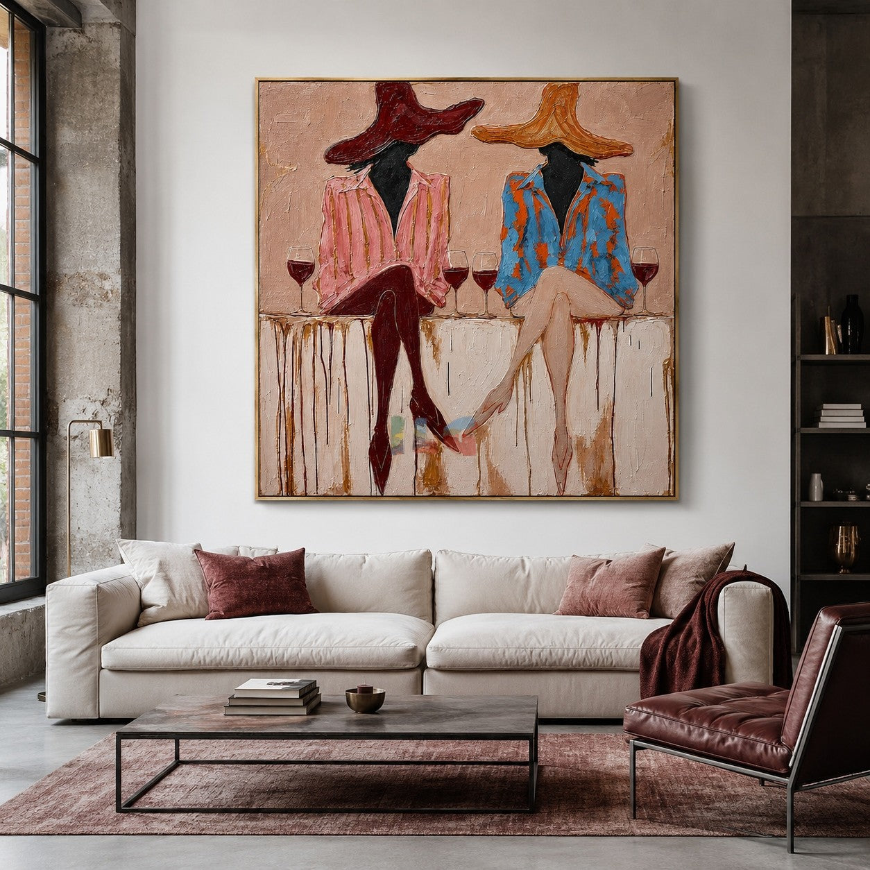 Sienna Hat Social – Contemporary Figure Wall Art