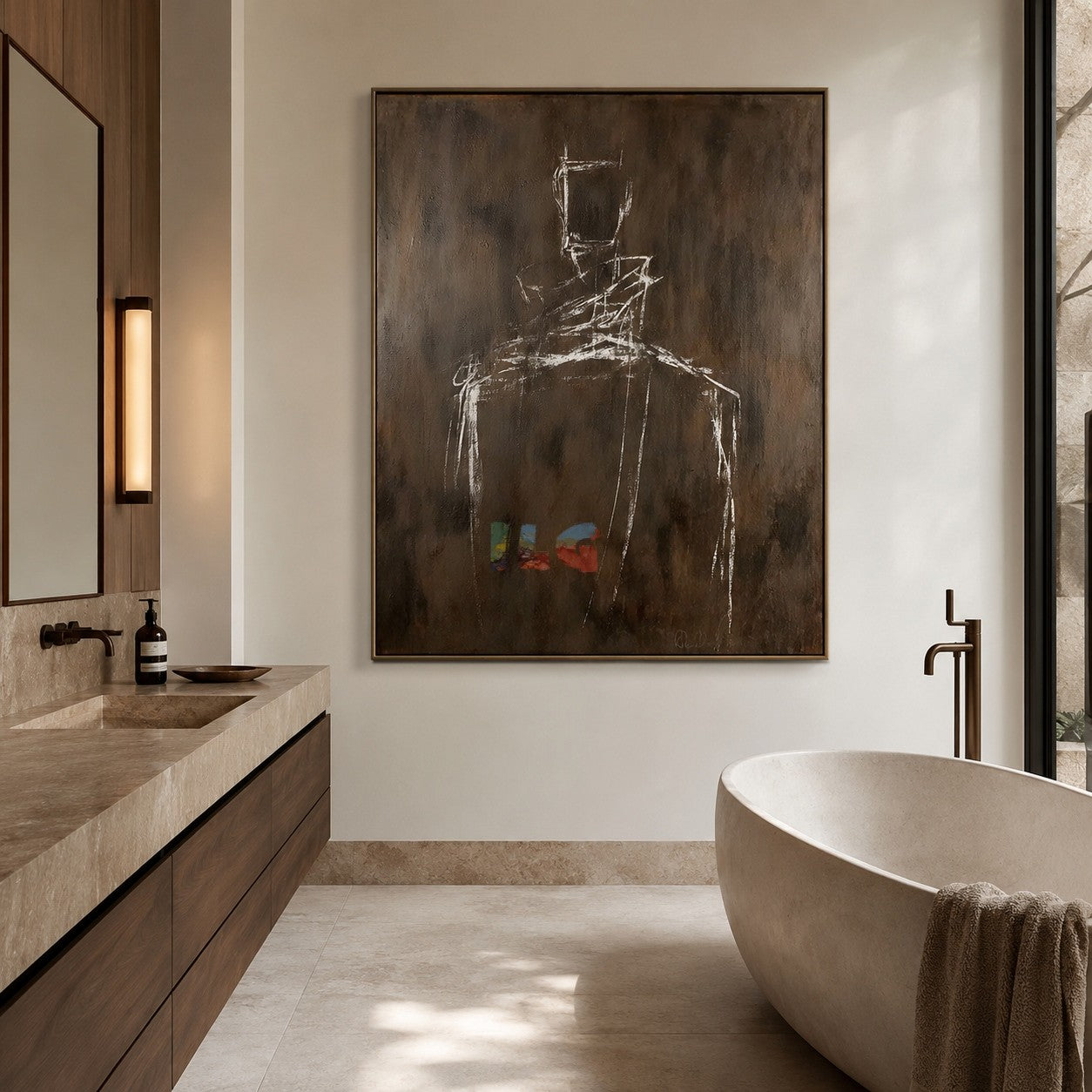 Silent Line Figure – Abstract Contemporary Wall Art