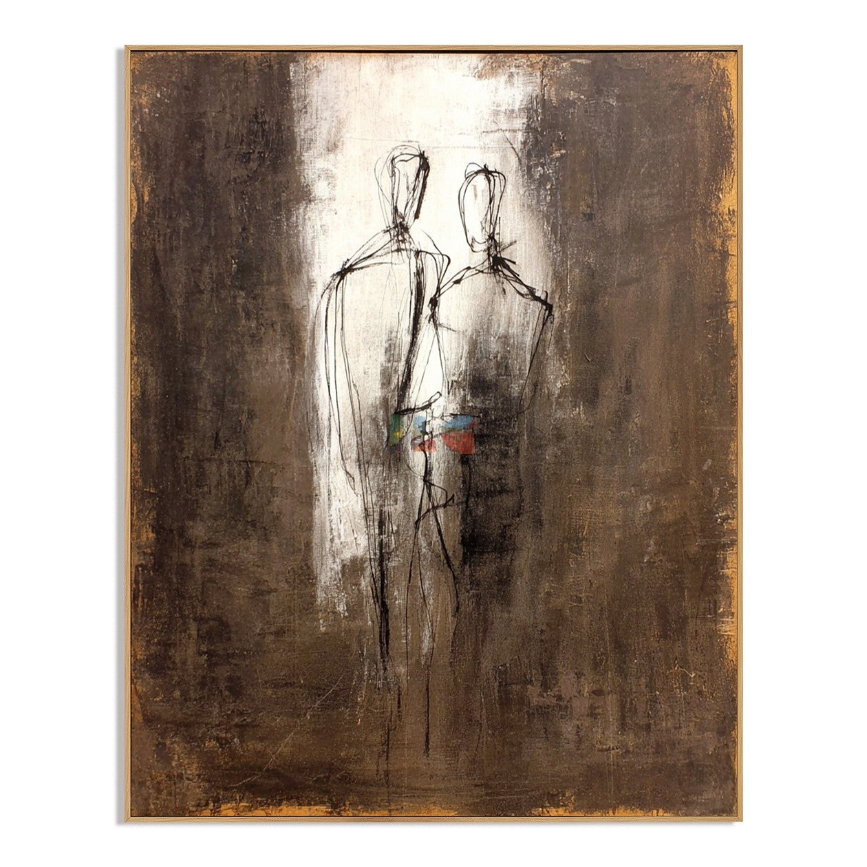 Passing Shadows Duo – Abstract Figure Wall Art