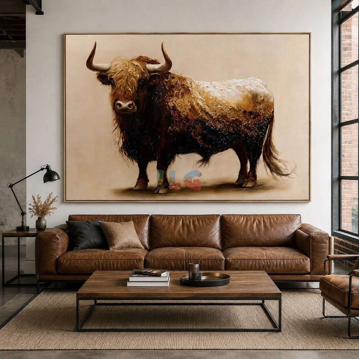 Rustic Highland Cow – Farmhouse Animal Wall Art