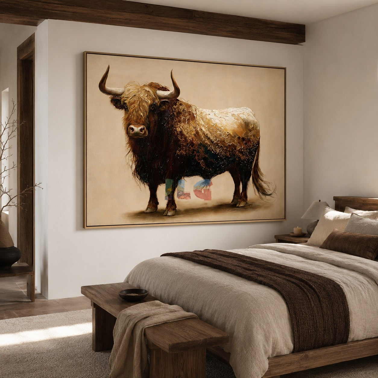 Rustic Highland Cow – Farmhouse Animal Wall Art