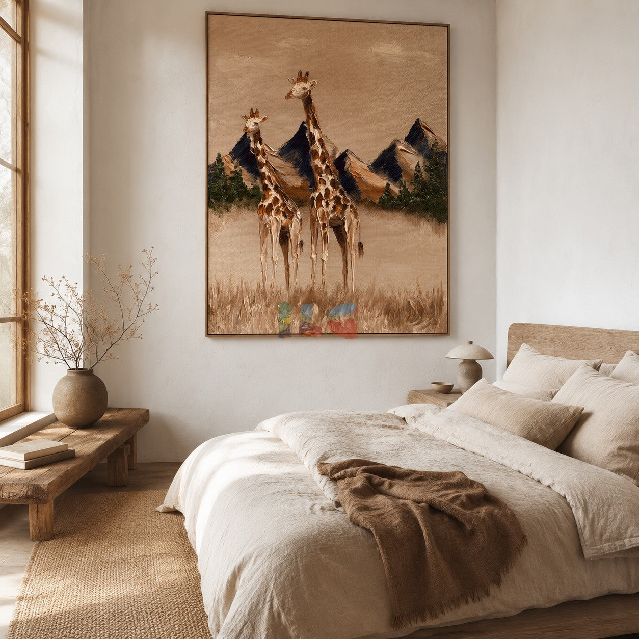 Mountain Giraffe Pair – Animal Wall Art