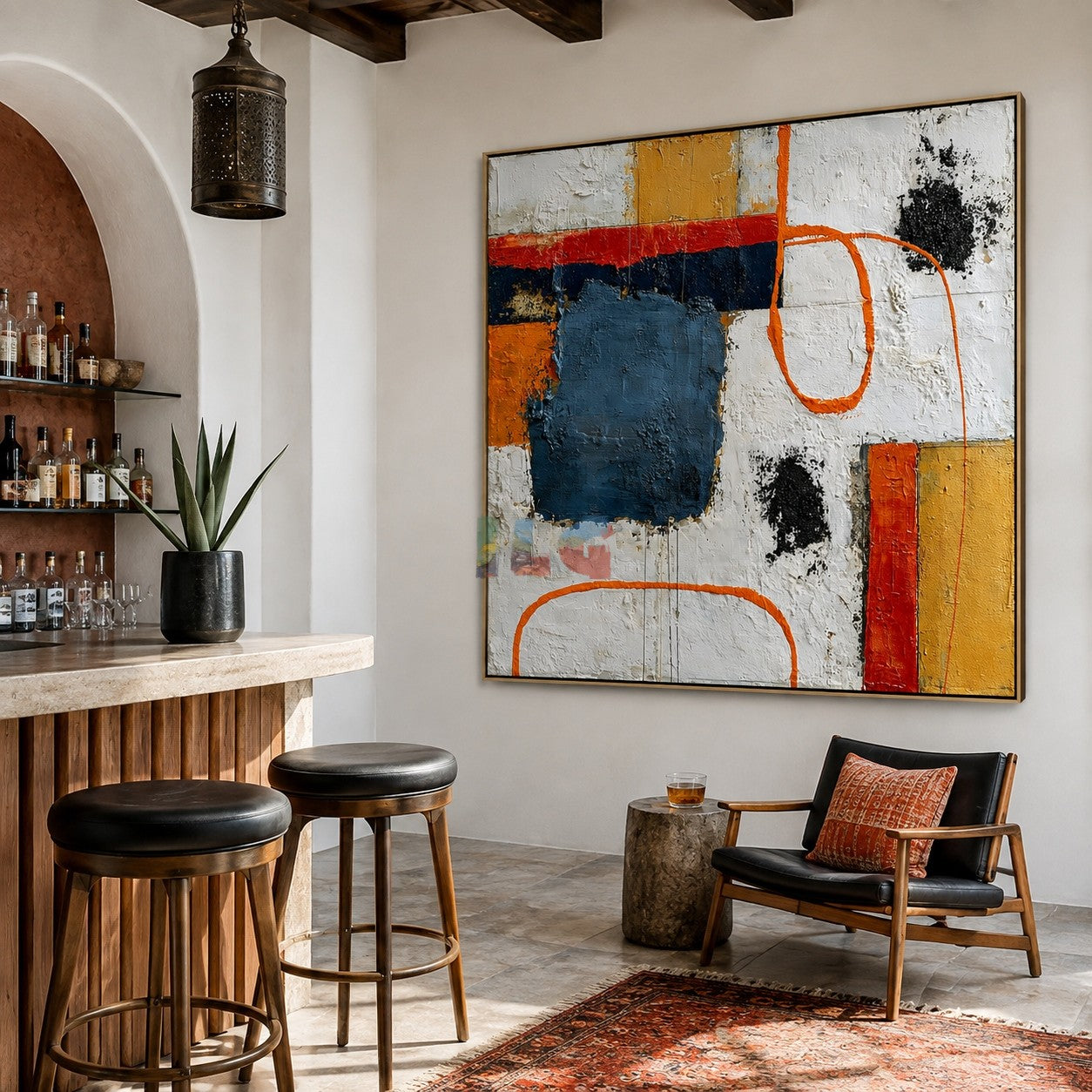 Urban Loop Geometry – Abstract Modern Wall Art