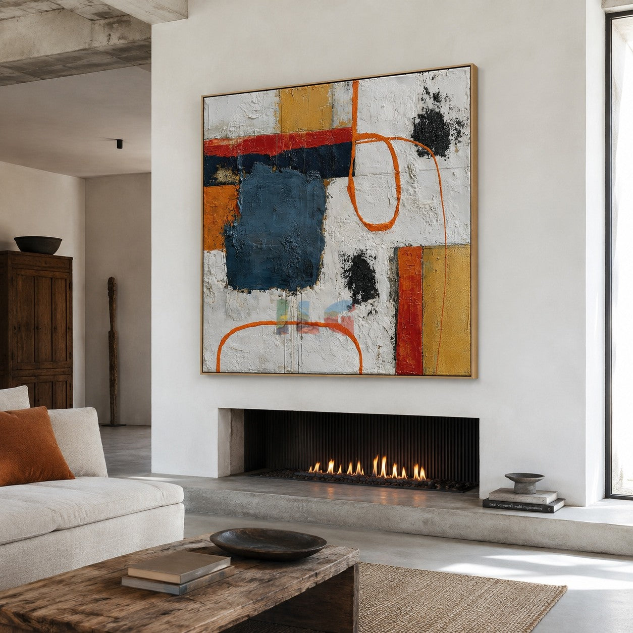Urban Loop Geometry – Abstract Modern Wall Art