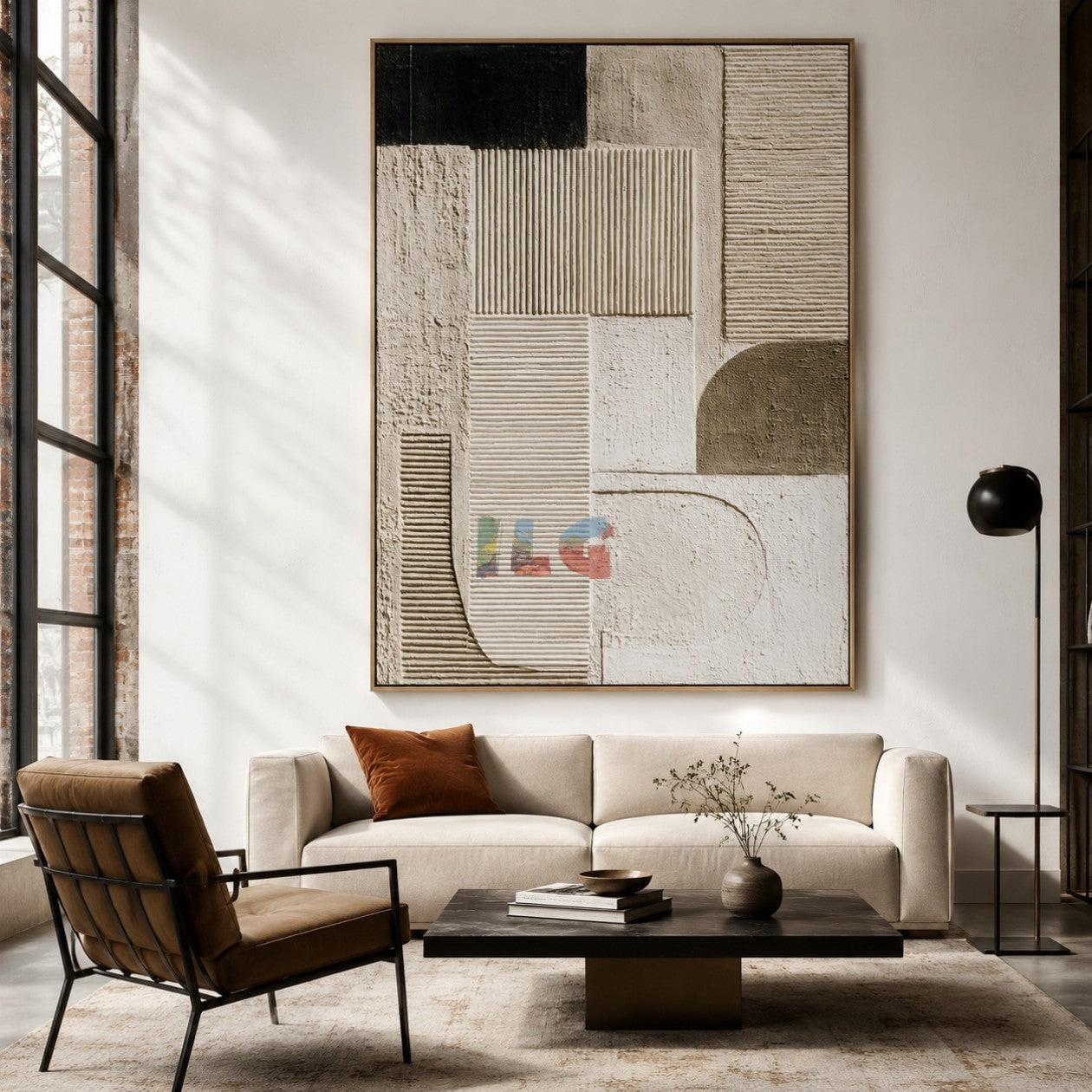 Modern Layered Blocks – Abstract Minimalist Textured Wall Art