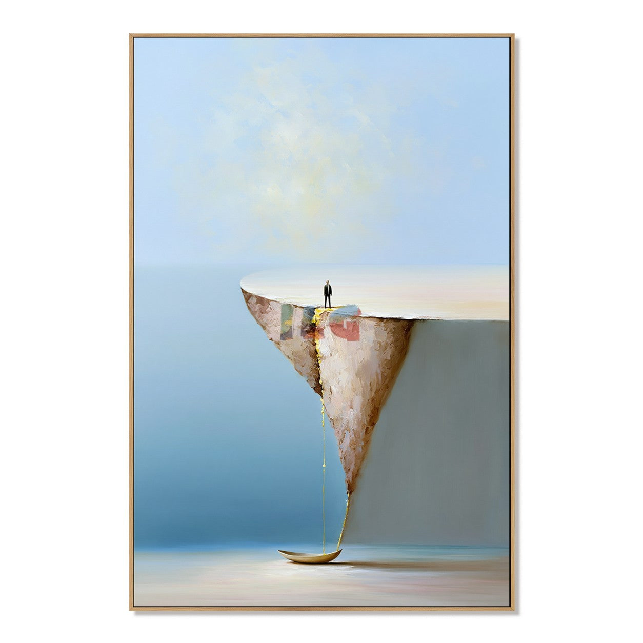 Beyond the Floating Edge – Minimalist Surreal Landscape Wall Art