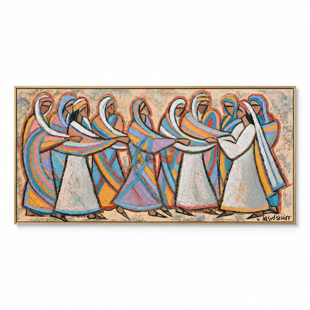 Dance of Colors – Contemporary Figurative Abstract Wall Art