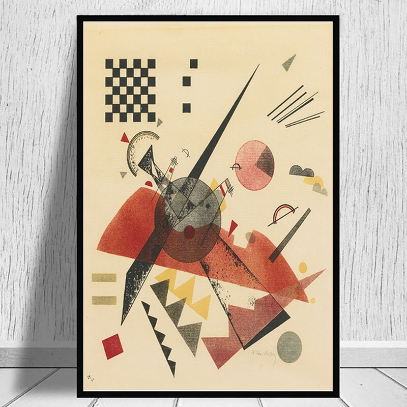 Abstract Geometric Art Print: Dynamic Shape Composition for Wall Decor
