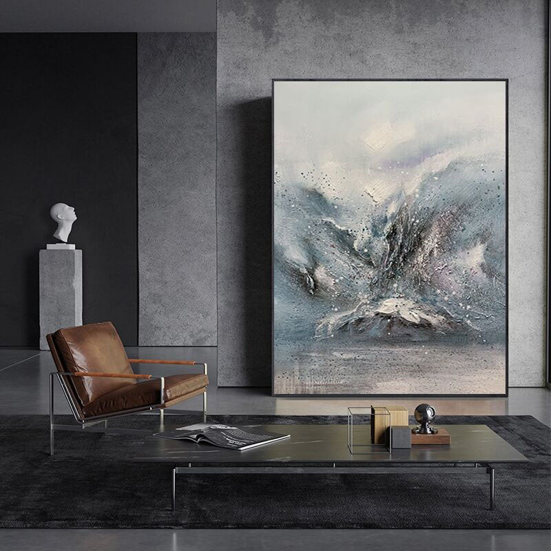 Arctic landscapes abstract painting for modern decor