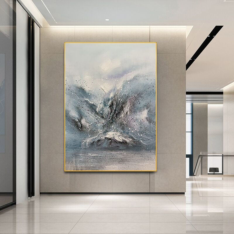 Arctic landscapes abstract painting for modern decor