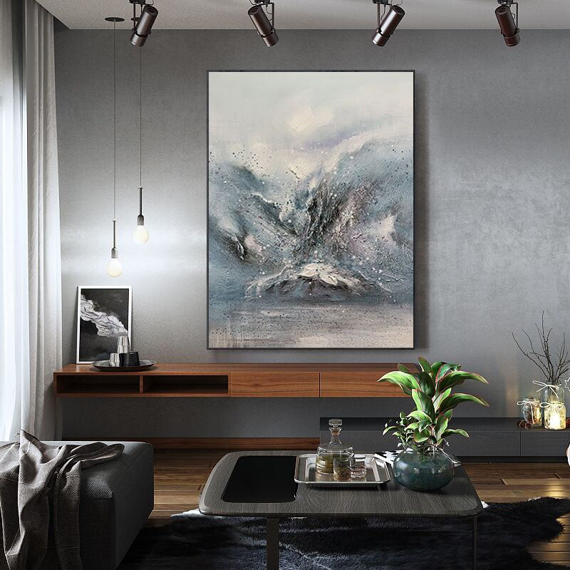 Arctic landscapes abstract painting for modern decor