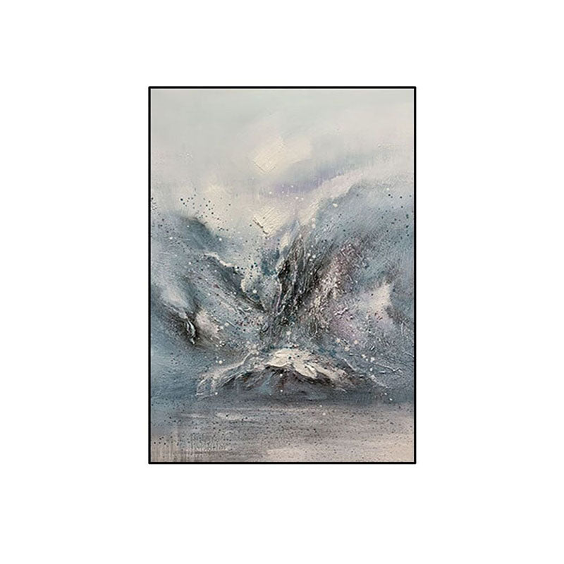 Arctic landscapes abstract painting for modern decor