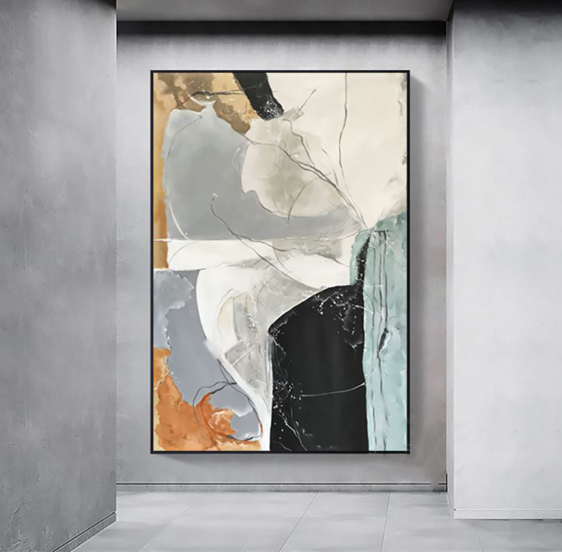 Benedictine-Original Textured Abstract Painting for Contemporary Home Decor