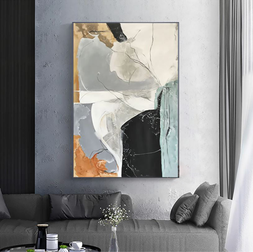 Benedictine-Original Textured Abstract Painting for Contemporary Home Decor