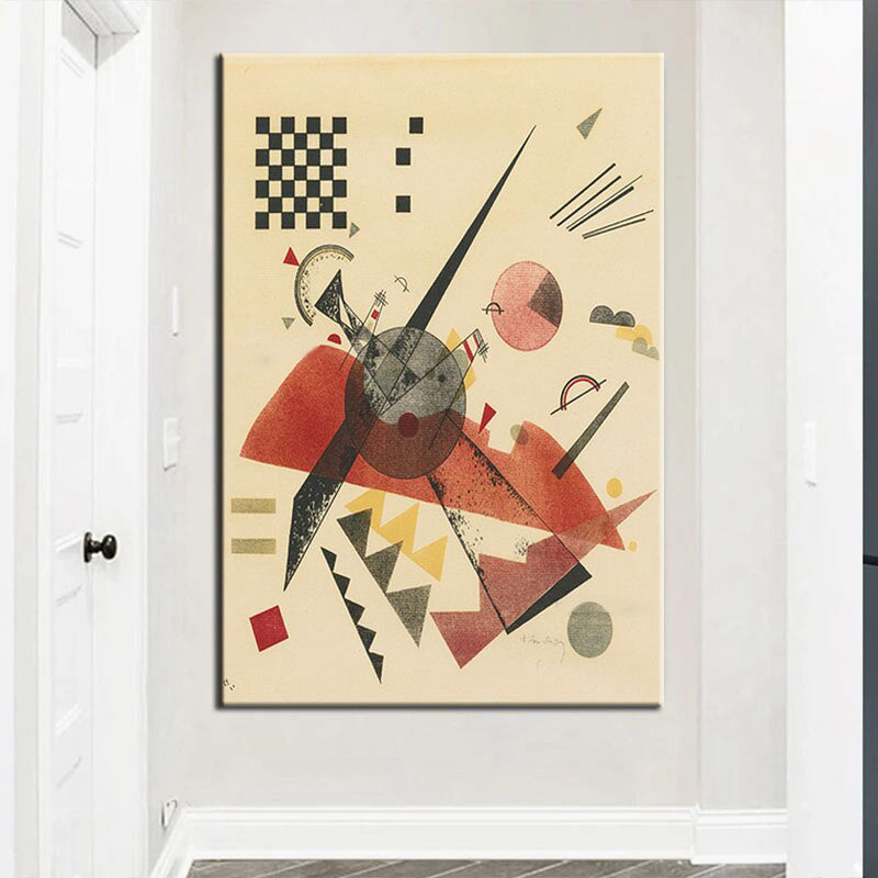 Abstract Geometric Art Print: Dynamic Shape Composition for Wall Art