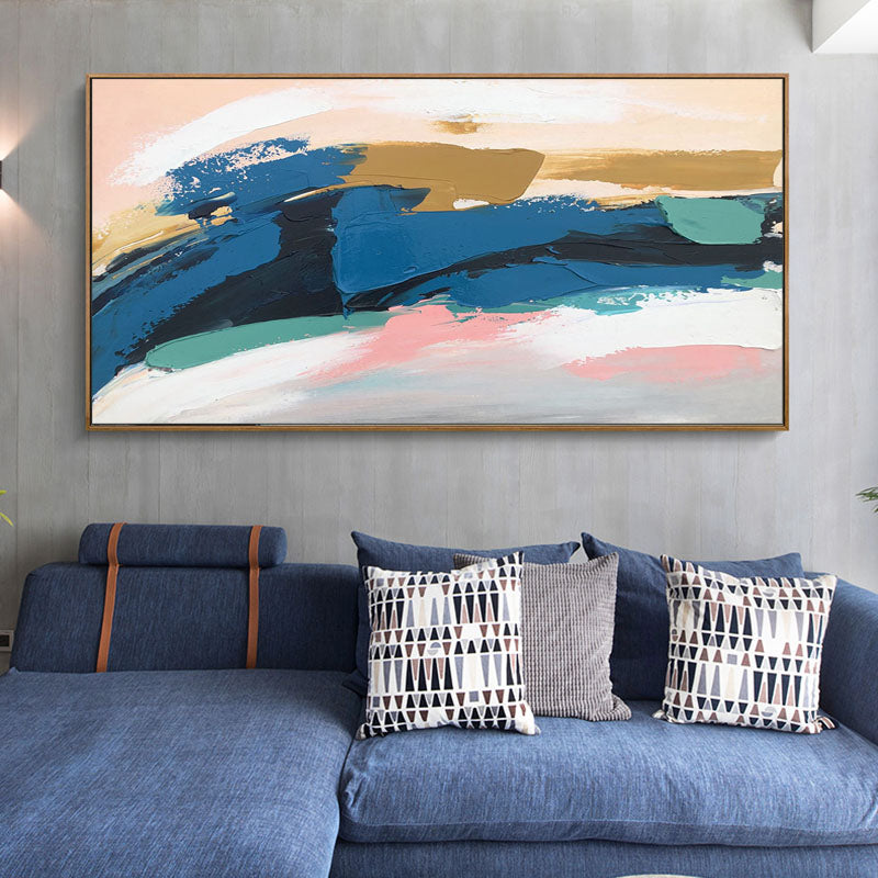 Contemporary Abstract Art: Bold Color Strokes Wall Art