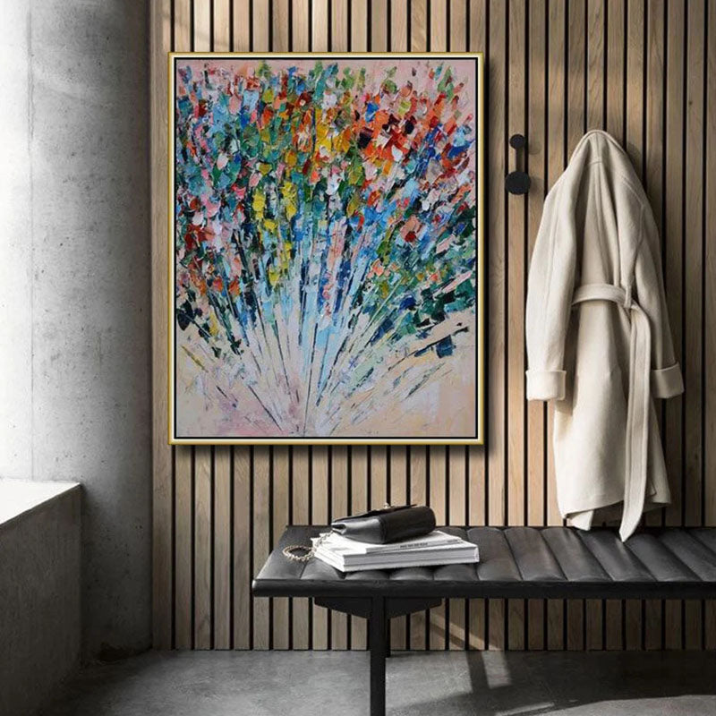 Colorful Abstract Art: Bold Oil Painting for Vibrant Wall Decor