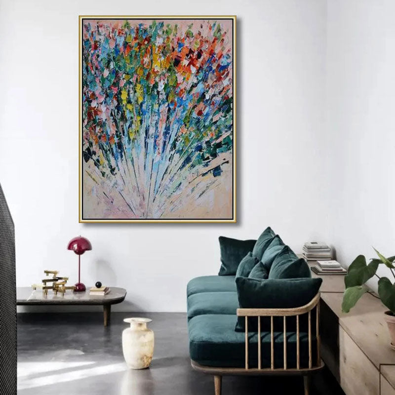 Colorful Abstract Art: Bold Oil Painting for Vibrant Wall Decor