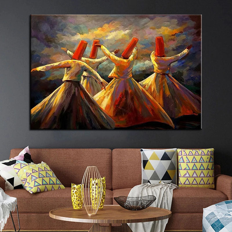 Nocturnal Dances-Turkish Whirling Dervish Wall Art