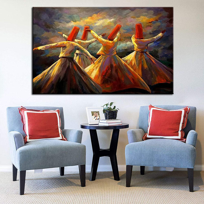 Nocturnal Dances-Turkish Whirling Dervish Wall Art