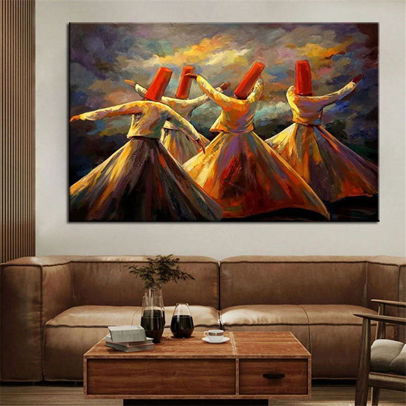 Nocturnal Dances-Turkish Whirling Dervish Wall Art