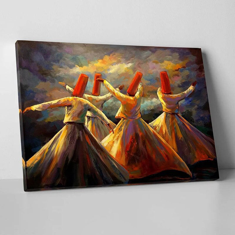 Nocturnal Dances-Turkish Whirling Dervish Wall Art