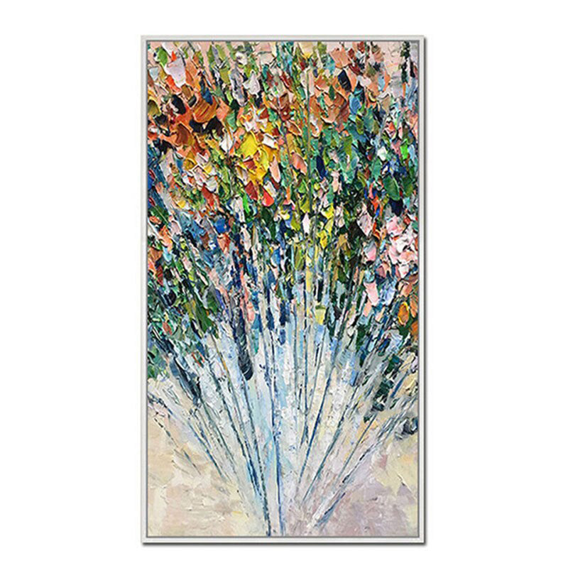 Proud Peacock-Modern Textured Peacock Abstract Painting for Elegant Home Decor