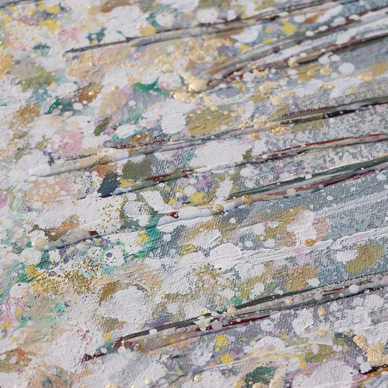 Winter in the North-Textured Winter Landscape Oil Painting on Canvas for Modern Decor