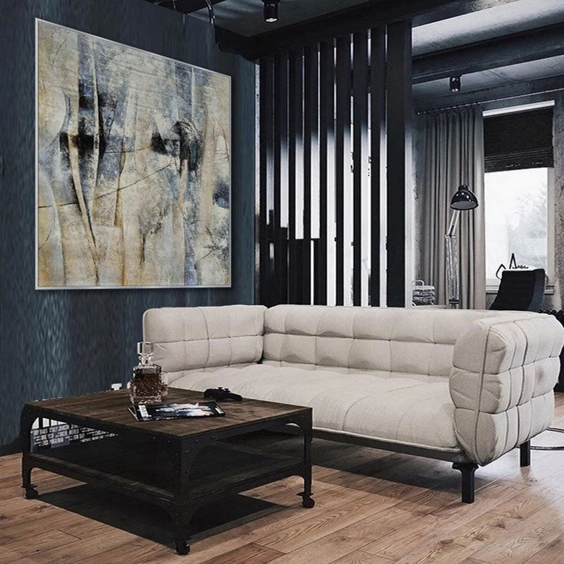Insight-Handmade Abstract Oil Painting | Neutral Tones Artwork for Home Decoration