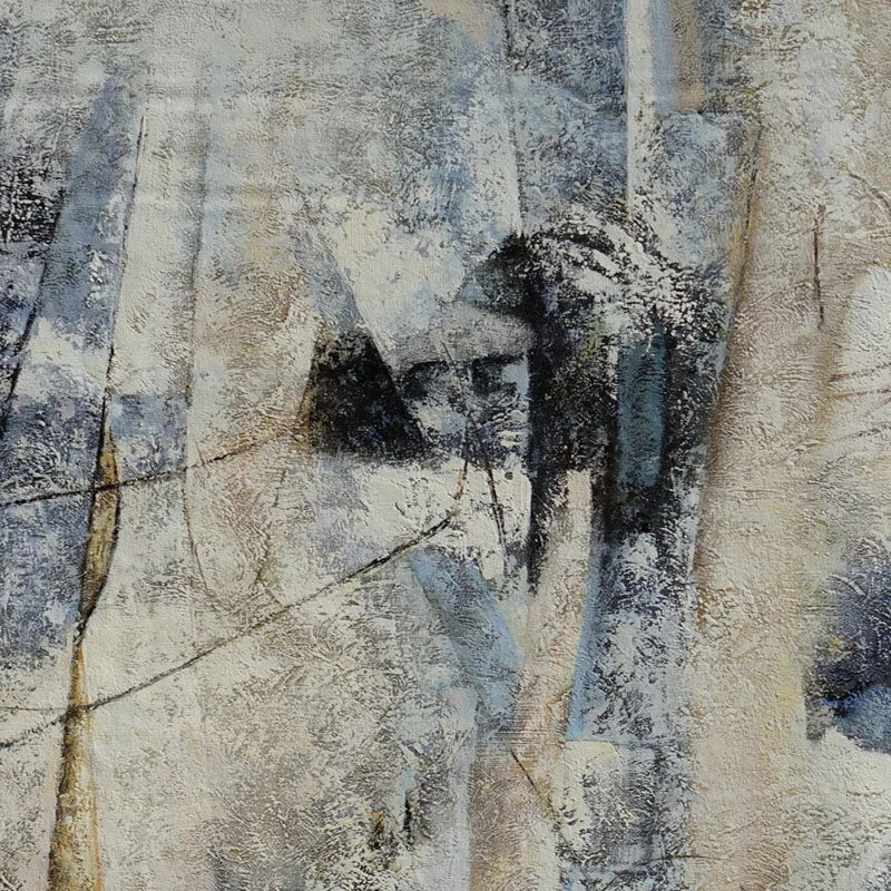 Insight-Handmade Abstract Oil Painting | Neutral Tones Artwork for Home Decoration