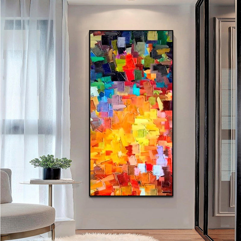 Lightgames-Textured Abstract Canvas Painting for Modern Home Decor
