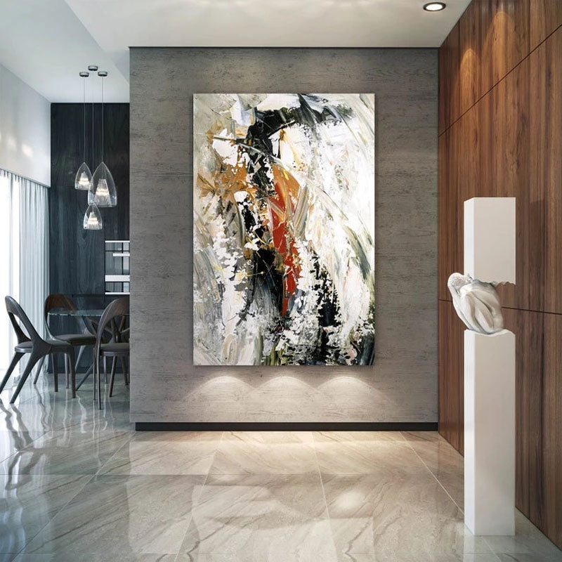 Wild Life-Abstract Modern Oil Painting - Bold Textured Wall Art for Living Room Decor