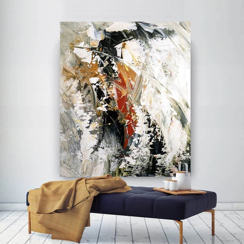 Wild Life-Abstract Modern Oil Painting - Bold Textured Wall Art for Living Room Decor