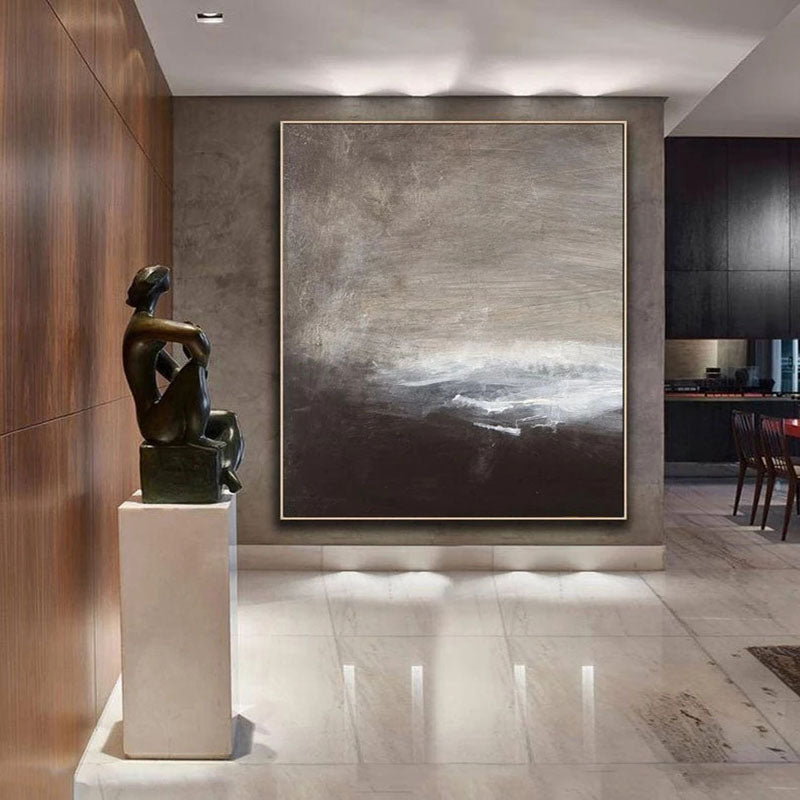 Dawn – Serene Abstract Painting in Soft Neutrals for Modern Interiors