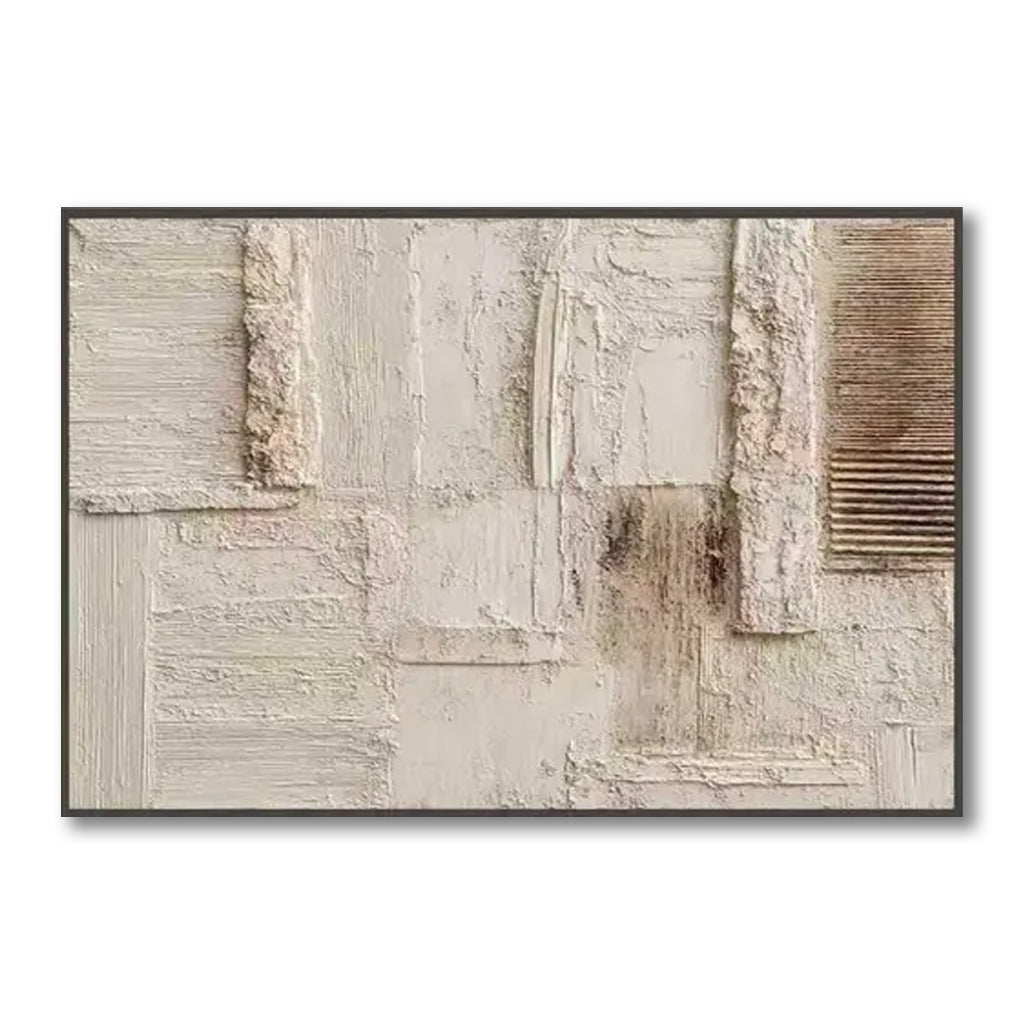 Quiet Geometry  – Textured Abstract Wall Art for Modern Interiors