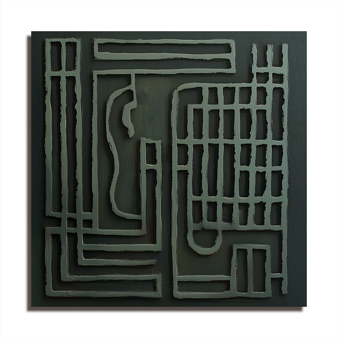 3D Abstract Geometric Wall Art - Modern Decorative Sculpture Artwork for Home & Office